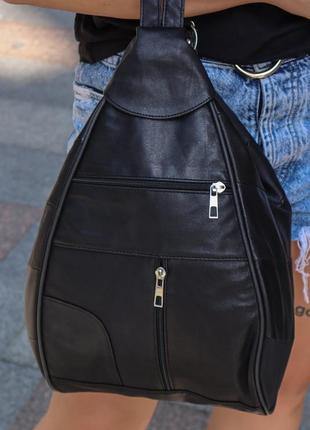 Жіночий шкіряний рюкзак - сумка.  туреччина
