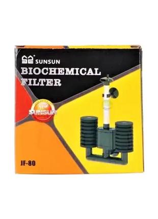 Аерліфтний внутрішній фільтр для акваріума sunsun jf-80