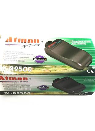 Двухканальный компрессор для аквариума atman at-95004 фото