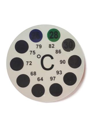 Термометр зовнішній, круглий (наклейка)1 фото