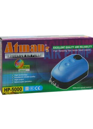 Четырехканальный компрессор для аквариума atman hp-5000