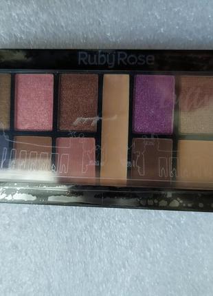 Палетка тіней для повік із праймером ruby rose mini kit 09 - culture2 фото