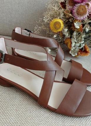 Босоножки сандалииecco w flat sandal 208413/ разм.38, оригинал3 фото