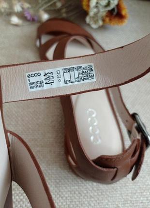 Босоножки сандалииecco w flat sandal 208413/ разм.38, оригинал7 фото