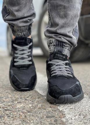 Кросівки adidas nite jogger boost 3m чорні3 фото