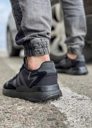Кросівки adidas nite jogger boost 3m чорні5 фото