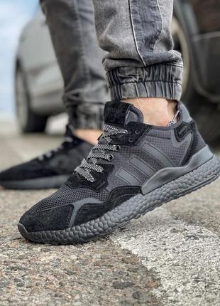 Кросівки adidas nite jogger boost 3m чорні