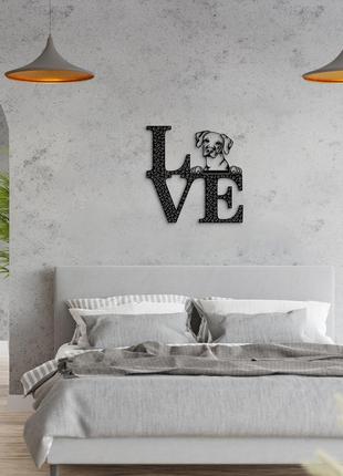 Декоративне панно з дерева. декор на стіну. love&bones  родезійський ріджбек. 20 x 20 см5 фото