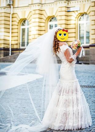 Свадебное платье +фата1 фото