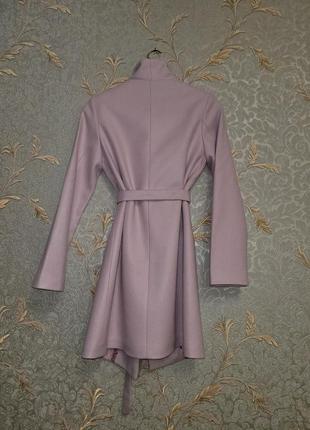 Женское демисезонное модное пальто с шерсти7 фото