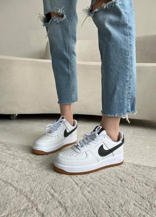 Кроссовки женские nike air force 1 low white green
