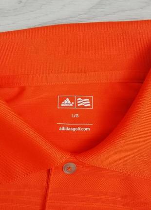 Футболка polo adidas golf орандживого цвета размер l оригинал!3 фото