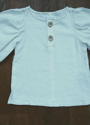 Біла блуза з натуральної тканини, zara