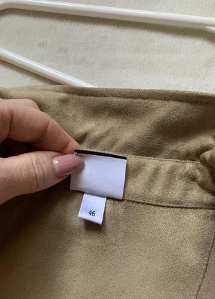 Красивая рубашка на подкладке эко замш модель пиджак расшита бисером замшевая  большой размер tru trend7 фото