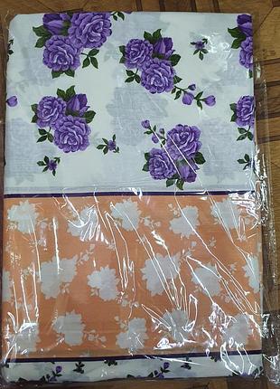 Натуральний хлопковий бязь двухспальний підодіяльник/пододеяльник/підковдра 180*217