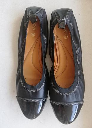 Фирменные кожаные балетки geox 40р. оригинал