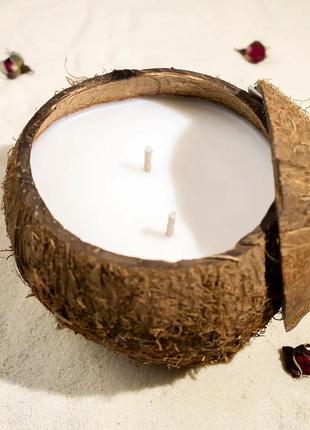 Свеча "абсолютный кокос"2 фото