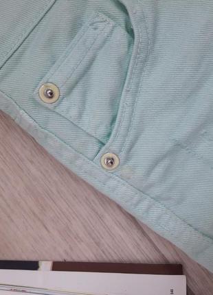 Мятные джинсовые шорты ххс(32) bershka4 фото