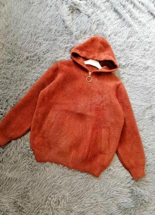 Кофта куртка накидка кардиган альпака трава3 фото
