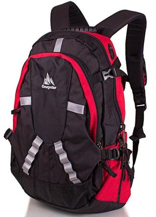 Рюкзак спортивный мужской с серым onepolar w1017-red