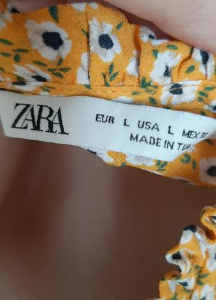 Цветочная блуза zara5 фото