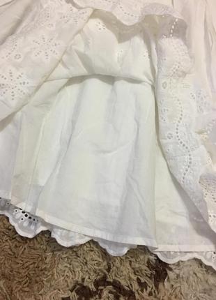 Нереально красивое белоснежное платье с натуральной ткани yumi3 фото