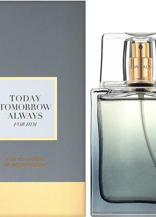 Мужская туалетная вода today tomorrow avon 75 мл