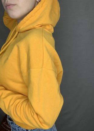 Желтый худи с капюшоном от h&amp;m6 фото