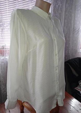 Белая рубашка в горошек от karen by simonsen.3 фото