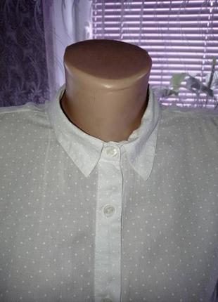 Белая рубашка в горошек от karen by simonsen.10 фото