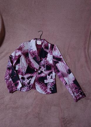 Вінтажний стильний жакет піджак maxime paris 100% шовк. stephania veste. 38 розмір.