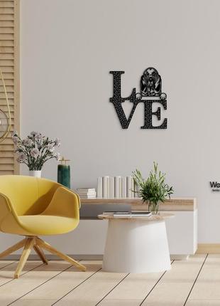 Декоративне панно з дерева. декор на стіну. love&bones  бладхаунд. 20 x 23 см7 фото