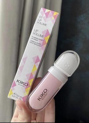 Бальзам для губ kiko milano lip volume №01 tutu rose 6,5 мл