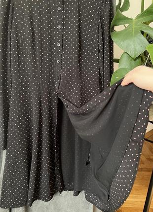 Черное платье в горошек от h&amp;m6 фото