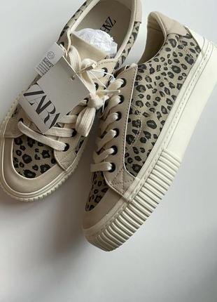 Леопардові кеди zara