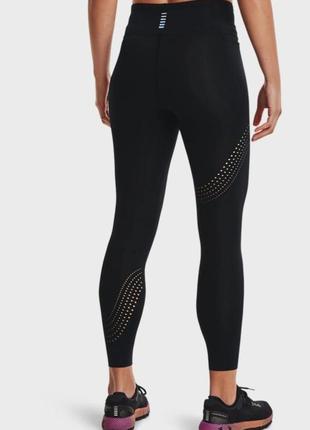 Женские черные леггинсы тайтсы under armour speedpocket ankle tght-blk оригинал2 фото