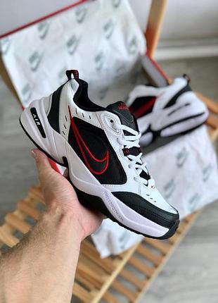 Мужские кроссовки nike air monarch white black red 40-41-42-43-44-45
