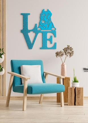 Декоративне панно з дерева. декор на стіну. love&bones  кане-корсо. 20 x 23 см9 фото