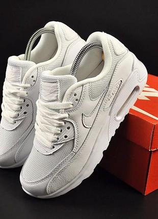 👟кроссовки женские nike air max 90 all white👟