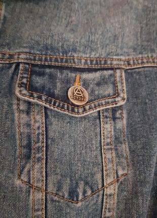 Удлиненный джинсовый пиджак,размер s,m7 фото