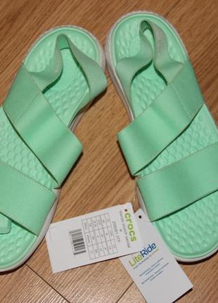 Женские босоножки crocs literide stretch sandal w6, w7, w8 крокс оригинал!5 фото