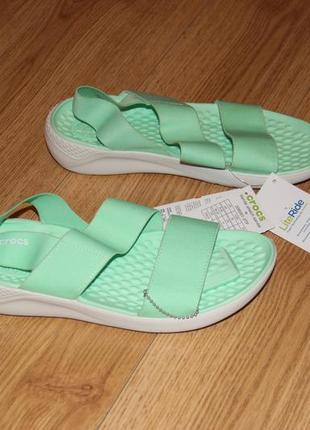 Женские босоножки crocs literide stretch sandal w6, w7, w8 крокс оригинал!7 фото