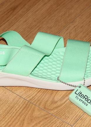 Женские босоножки crocs literide stretch sandal w6, w7, w8 крокс оригинал!8 фото