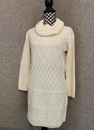 Платье вязаное laura ashley 50% шерсть