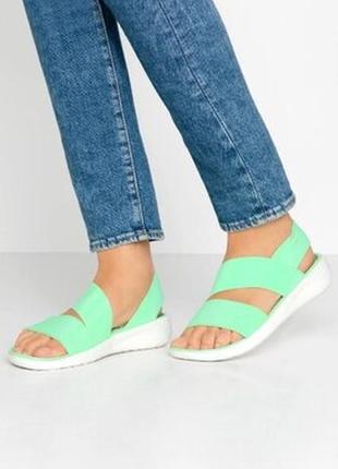 Женские босоножки crocs literide stretch sandal w6, w7, w8 крокс оригинал!