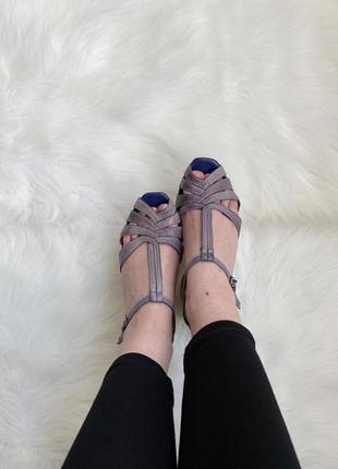 Босоніжки, натуральна шкіра, шкіряні, tamaris