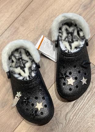 Утепленные сабо крокс crocs classic classic lined disco, 38, 397 фото