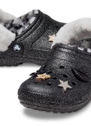 Утеплені сабо крокс crocs classic classic lined disco, 38, 39