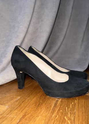 Туфли замшевые