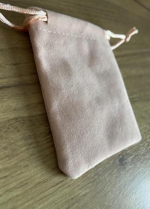 Новий рожевий мякий велюровий пудровий чохол-сумочка для упаковки подарунків і прикрас4 фото